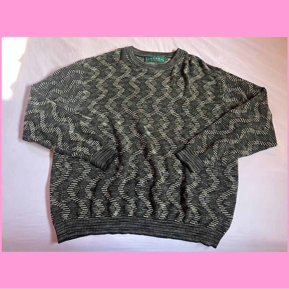 Vintage 1990s Tundra Canada Grandpa Sweater